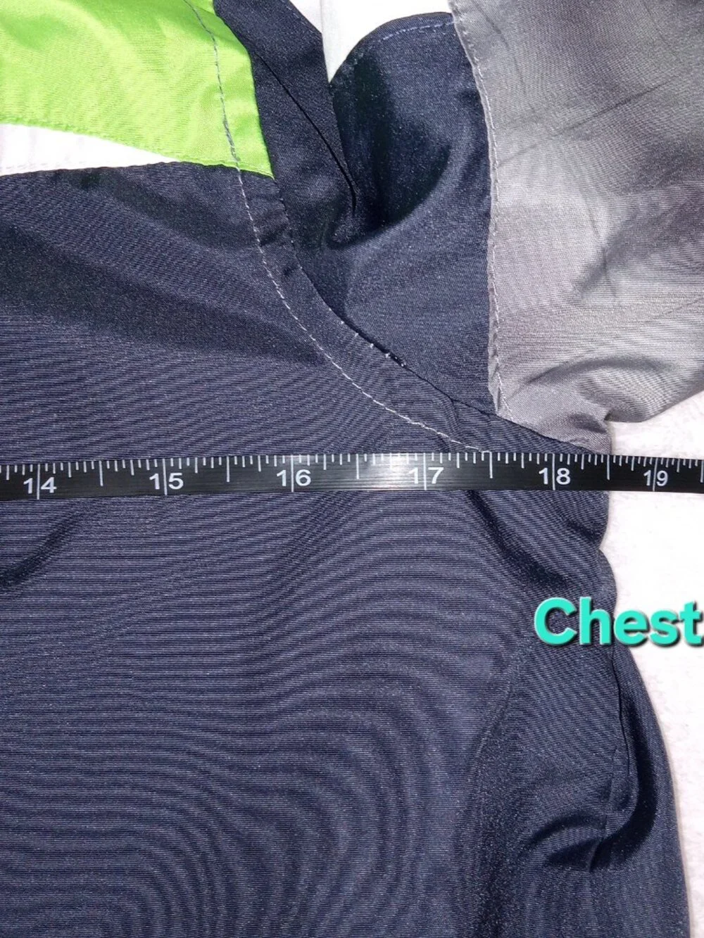 Boys London Fog Windbreaker Jacket L 14/16 Hooded Lightweight Green Gray